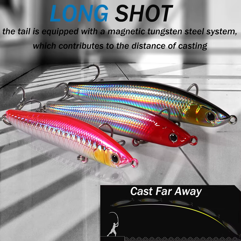 Señuelo lápiz hundible Cast Minnow – Transferencia de peso - imagen 5