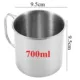 Taza de camping de acero inoxidable con asa plegable para exteriores - imagen 2