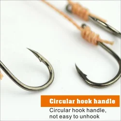 Cuerda de pesca resistente con anzuelos anti-enredado y púas