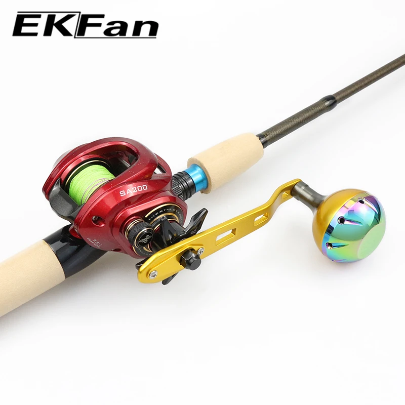 Manivela EKFan para carretes baitcasting – aluminio con perilla - imagen 5