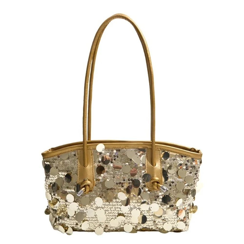 Bolso de mano con lentejuelas brillantes gran capacidad – Purpurina - imagen 3