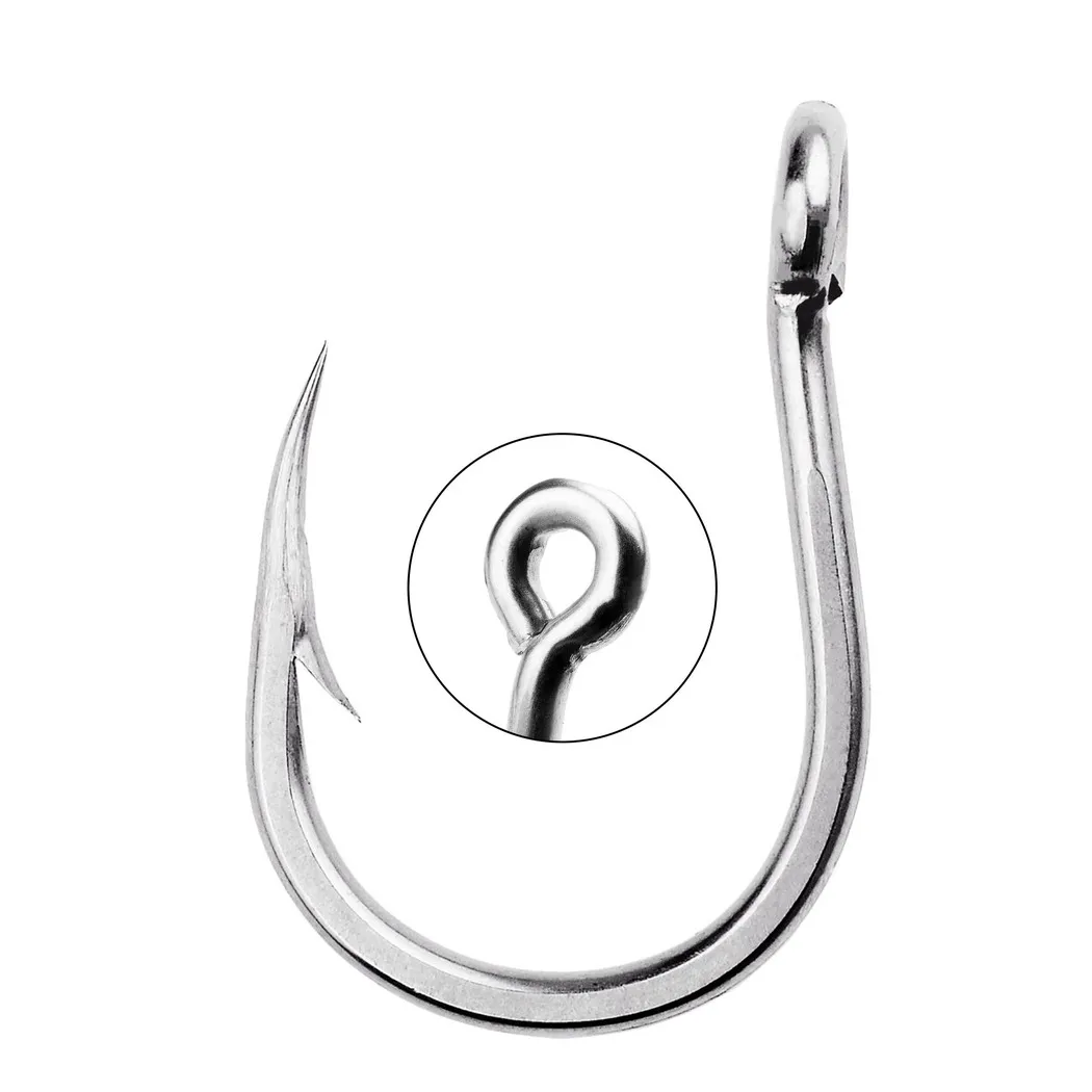 Anzuelos marinos con púas y orificio para accesorios de pesca - imagen 4