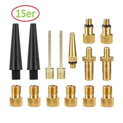 Kit adaptador válvula bicicleta cobre SV AV DV