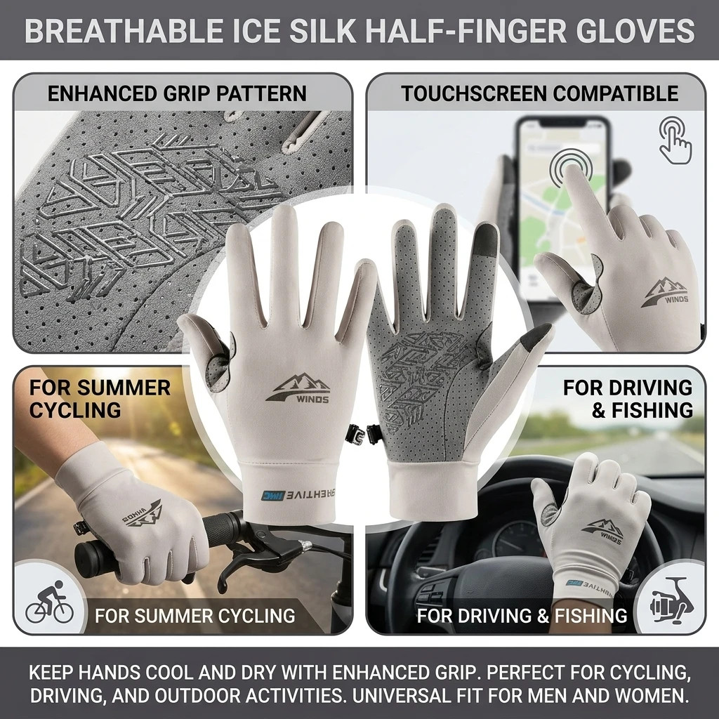 Guantes táctiles antideslizantes para pesca de invierno térmicos - imagen 3