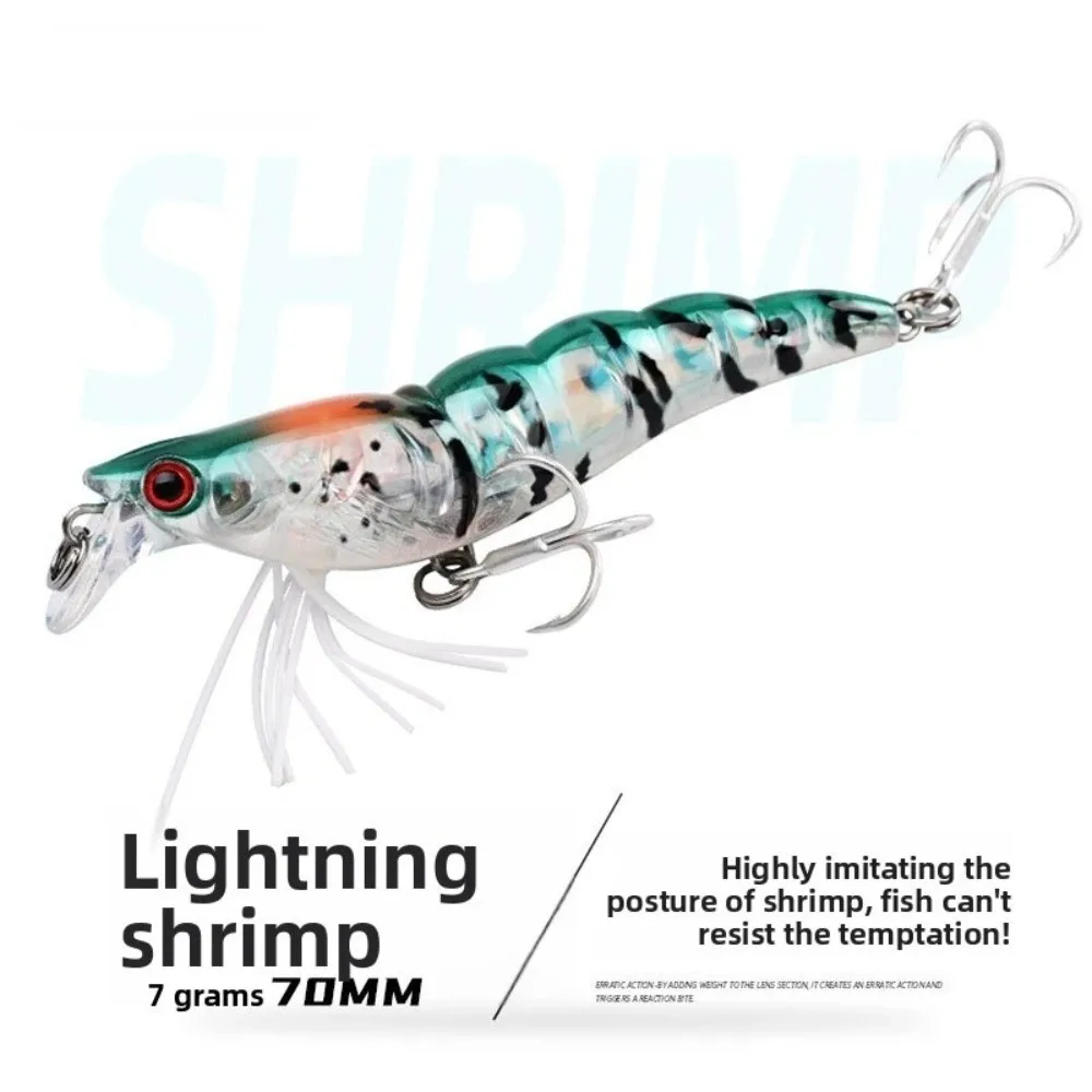 Señuelo Wobbler Minnow superficial Flash Shrimp Longcast 3D - imagen 4