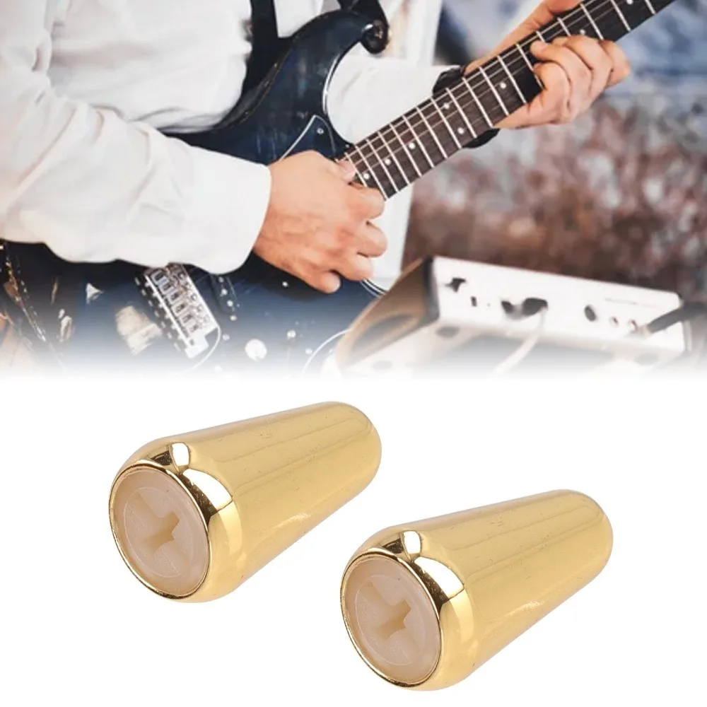 Tapas de interruptor de palanca de guitarra de latón para multivía - imagen 3