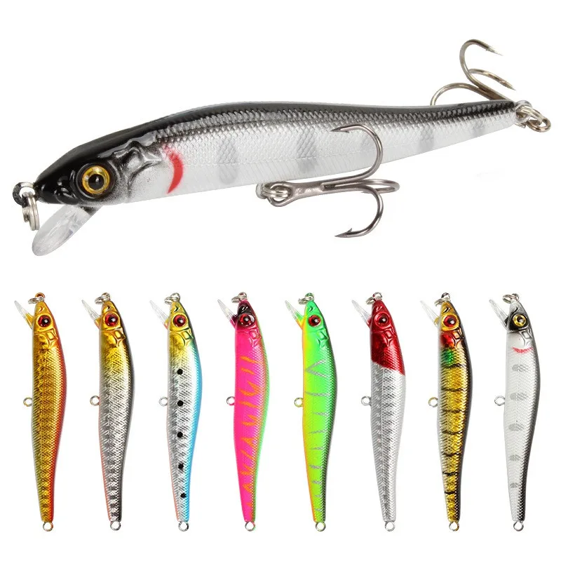 Minnow wobbler flotante duro para carpa y lubina rayada - imagen 4