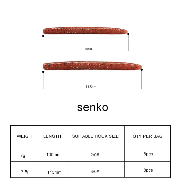 Senko 4″ para Lubina – Señuelo realista - imagen 3