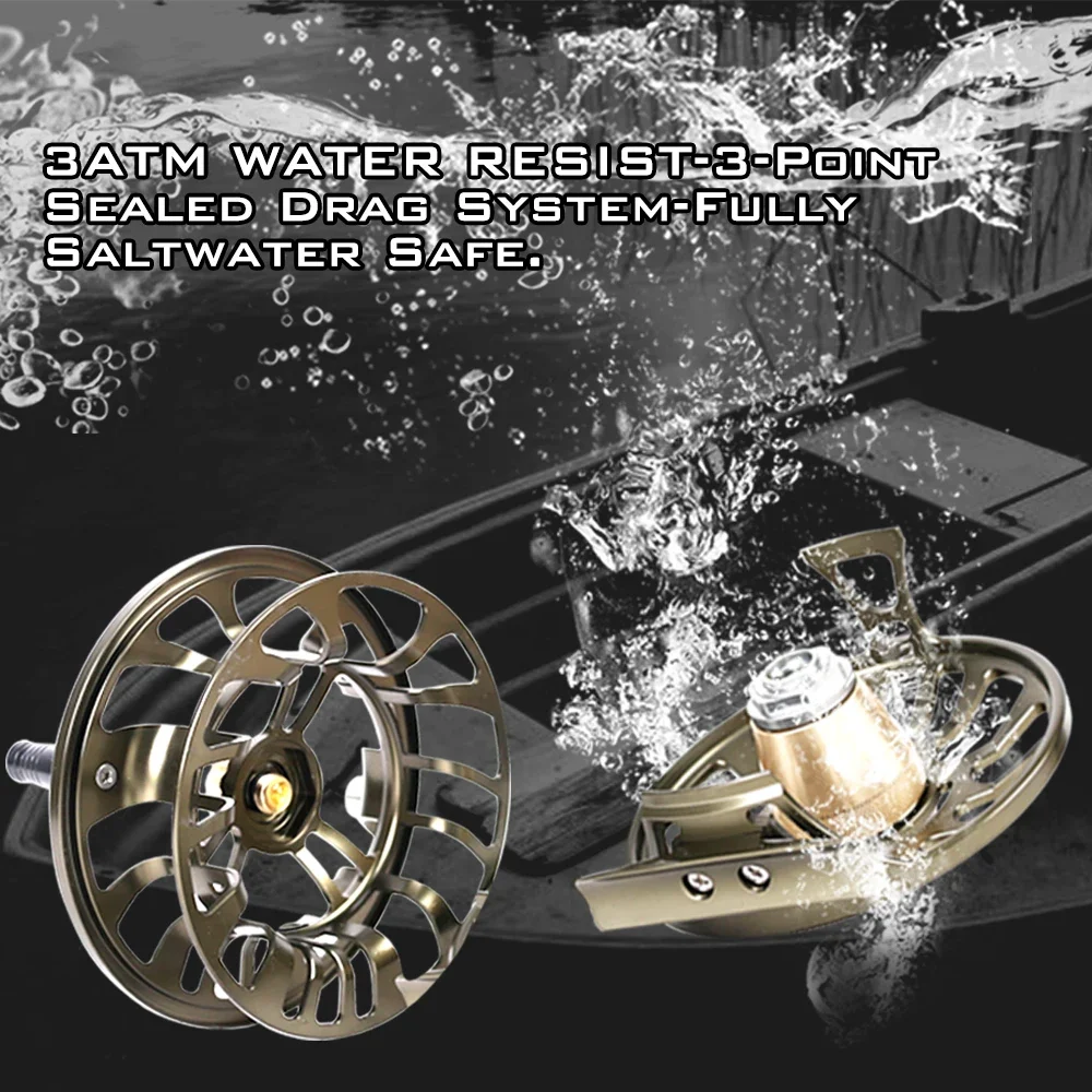 Carrete de pesca con mosca MAXCATCH Shield sellado para agua salada - imagen 3