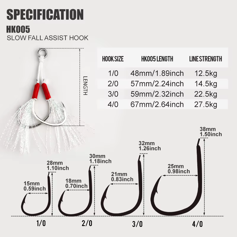 Jig Head TEASER HK005 Cuerpo Fuerte para Pesca Marina PIKE