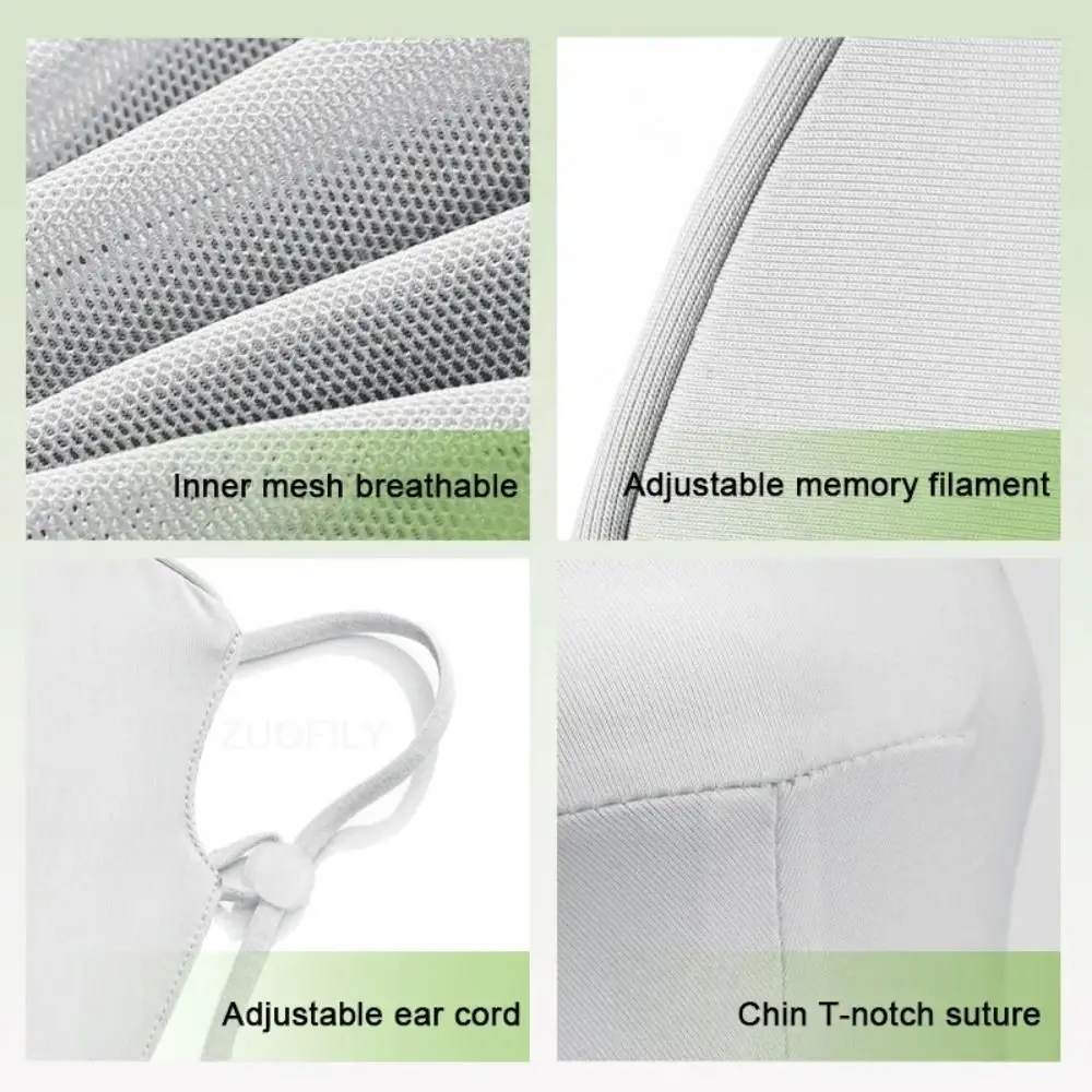 Mascarilla protección solar cuello fresca transpirable ajustable - imagen 2