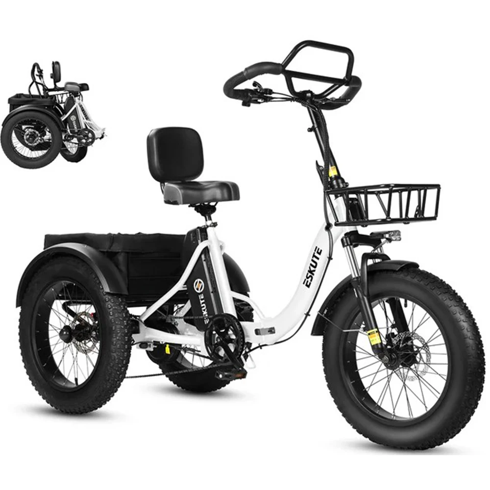 Eskute T302 Pro Cargo triciclo eléctrico plegable para adultos - imagen 3