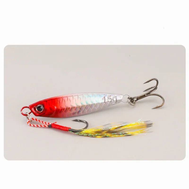Cuchara metálica para jigging en agua salada para lubina - imagen 2