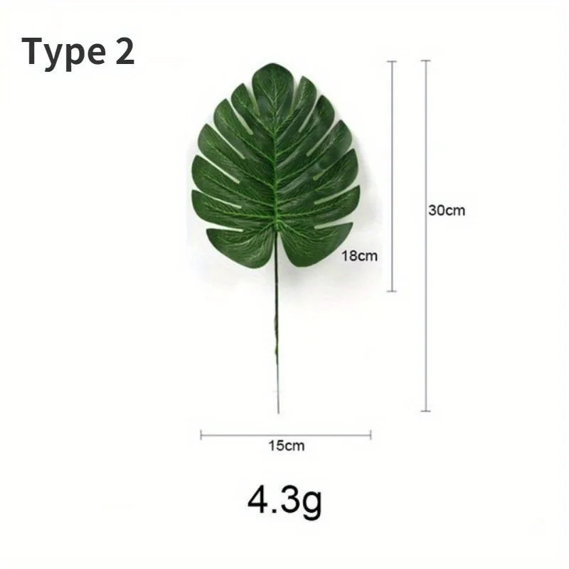 Planta artificial de monstera para decoración hawaiana tropical - imagen 3