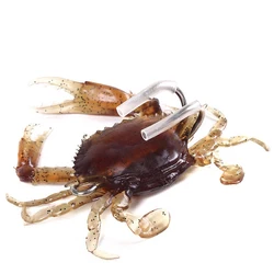 Señuelo cangrejo blando artificial para pesca sumergida