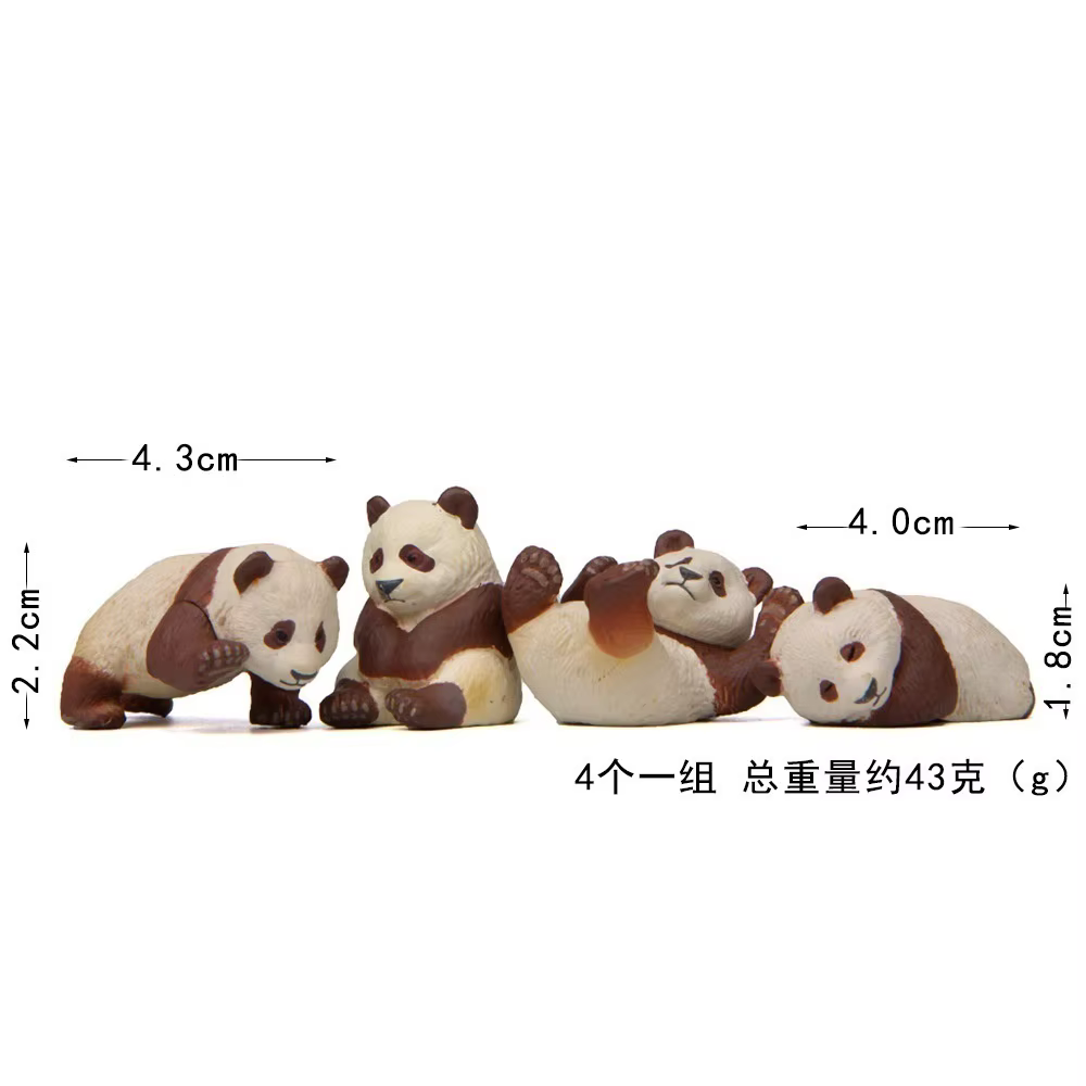 Estatuilla Panda de resina para jardín miniatura y micro paisaje - imagen 5