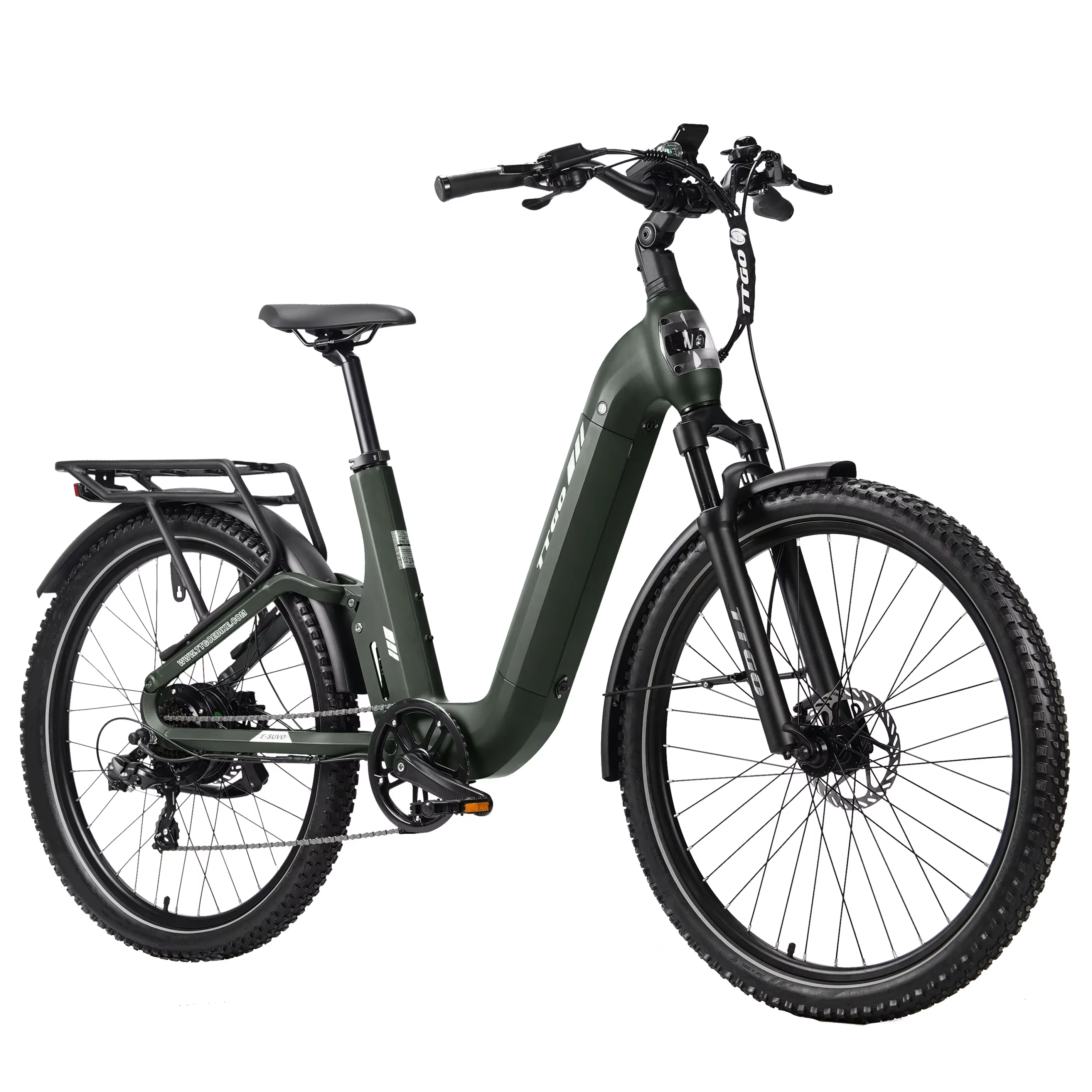 Vista lateral de la bicicleta eléctrica E-SUVO-S6