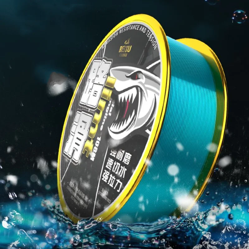 Primer plano mostrando la textura suave del nylon de fluorocarbono