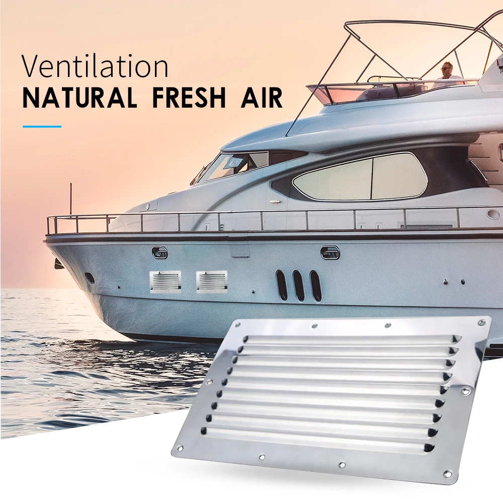 Cubierta ventilación barco acero inoxidable – 9 orificios 250×150mm - imagen 4