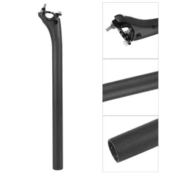 Tubo de asiento de fibra de carbono ligero negro mate para MTB