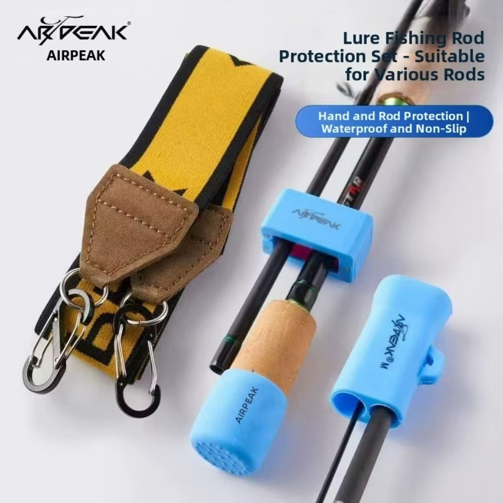 Funda de caña de silicona elástica con correa y protección - imagen 4
