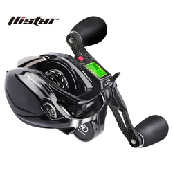 Carrete de pesca HISTAR LED con retroiluminación y frenado magnético
