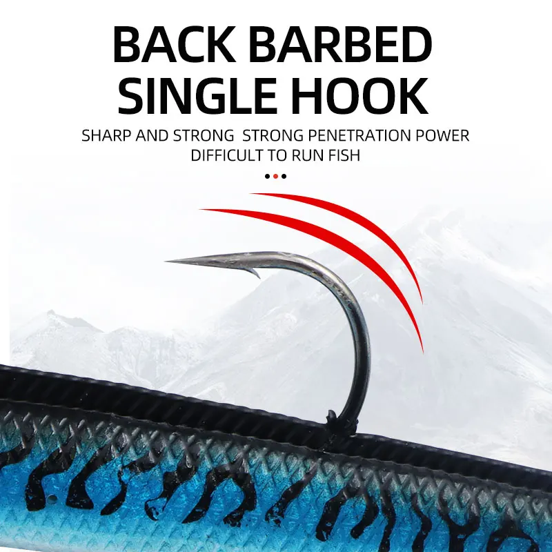 ShareShark Señuelo de Carpa Jig Head para vinilo tipo anguila - imagen 5