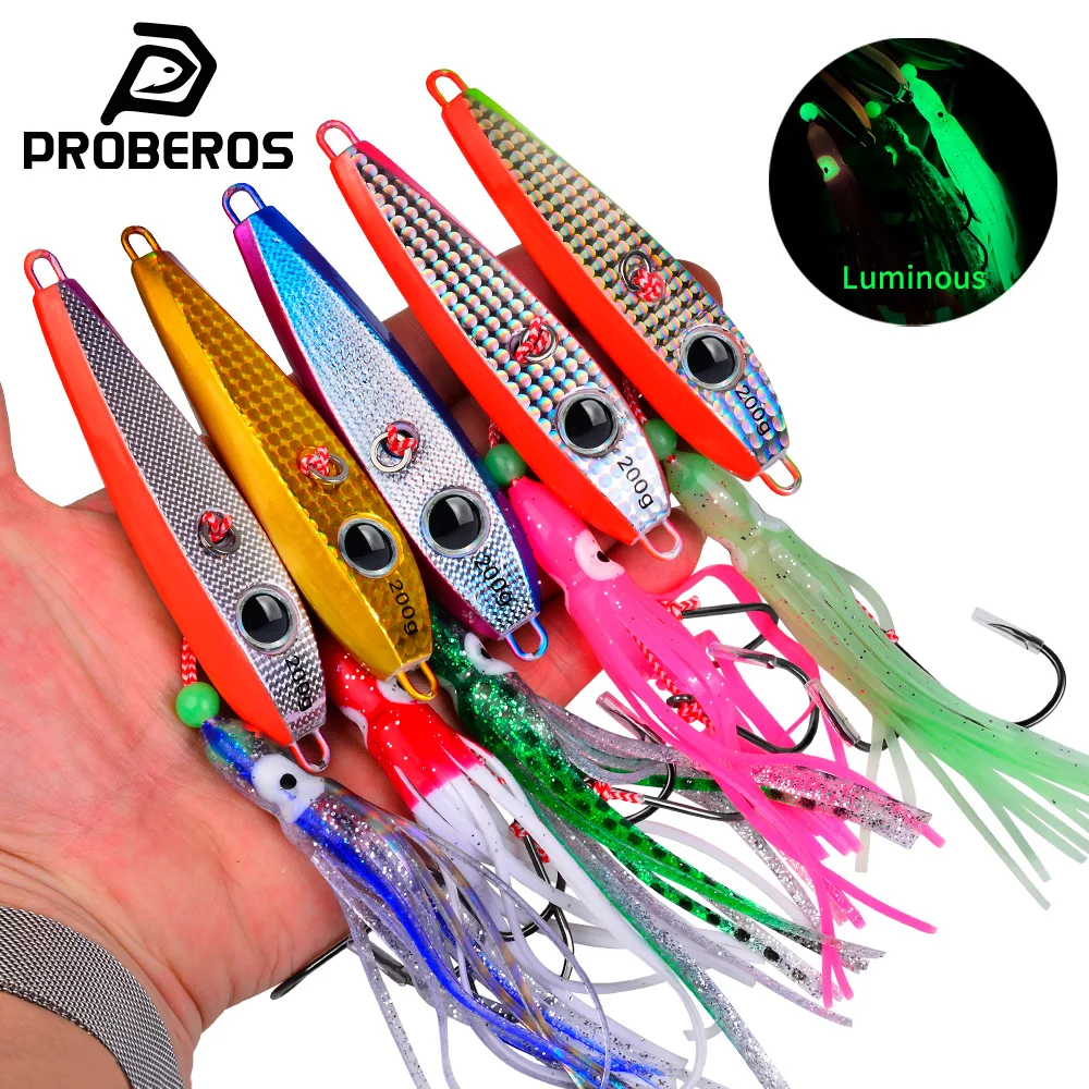 PROBEROS Jig luminoso para atún con doble anzuelo - imagen 4