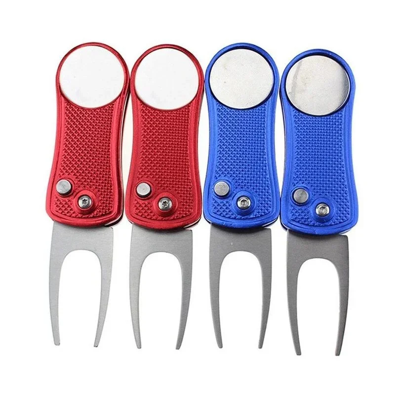Horquilla de golf plegable de acero inox con botón de resorte - imagen 5