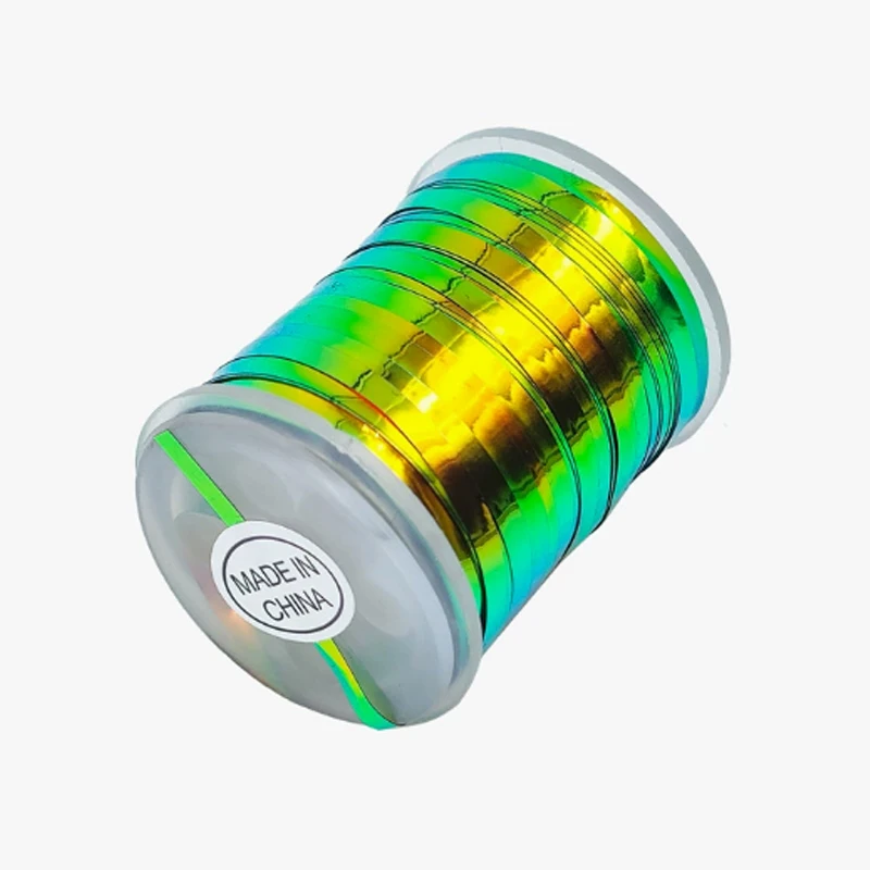 Material para atar moscas con acabado reflectante