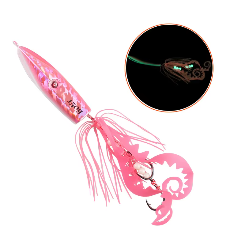 AS Señuelo Jig Head con Falda de Pulpo para Kingfish y Pargo - imagen 5