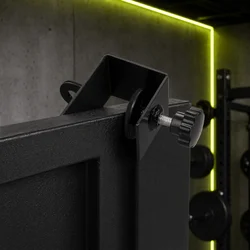 Anclaje Antirrobo Ajustable para Puerta de Acero Negro