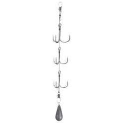 Anzuelos Jig Head triples de acero alto carbono con púas – mariposa