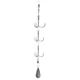 Anzuelos Jig Head triples de acero alto carbono con púas – mariposa