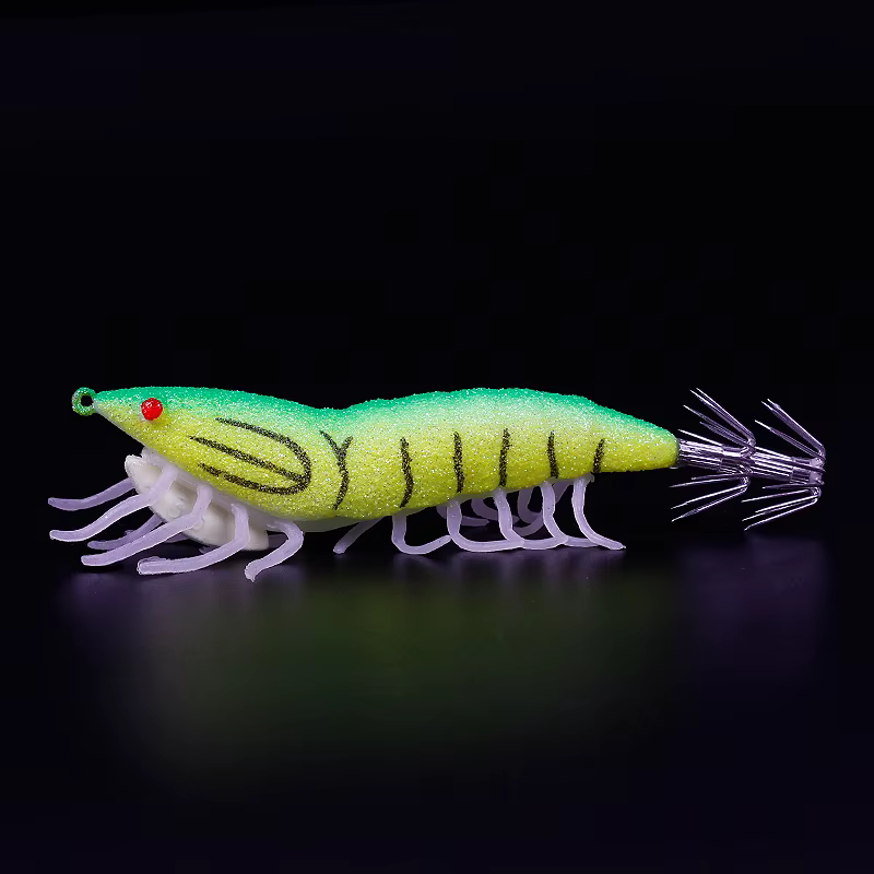 Señuelo de madera luminoso para calamar con patas de silicona - imagen 5
