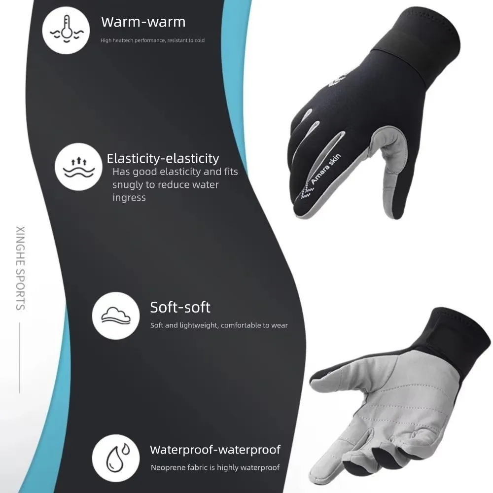 Guantes de buceo en neopreno antiarañazos con agarre antideslizante - imagen 3