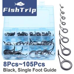 FishTrip Kit de reparación de guías de caña con anillo cerámico