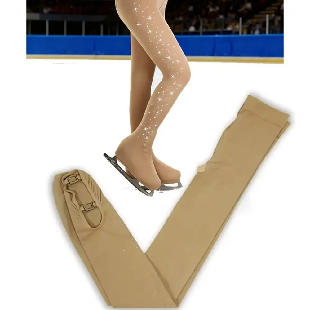 Pantimedias de poliamida para patinaje artístico con pedrería - imagen 5