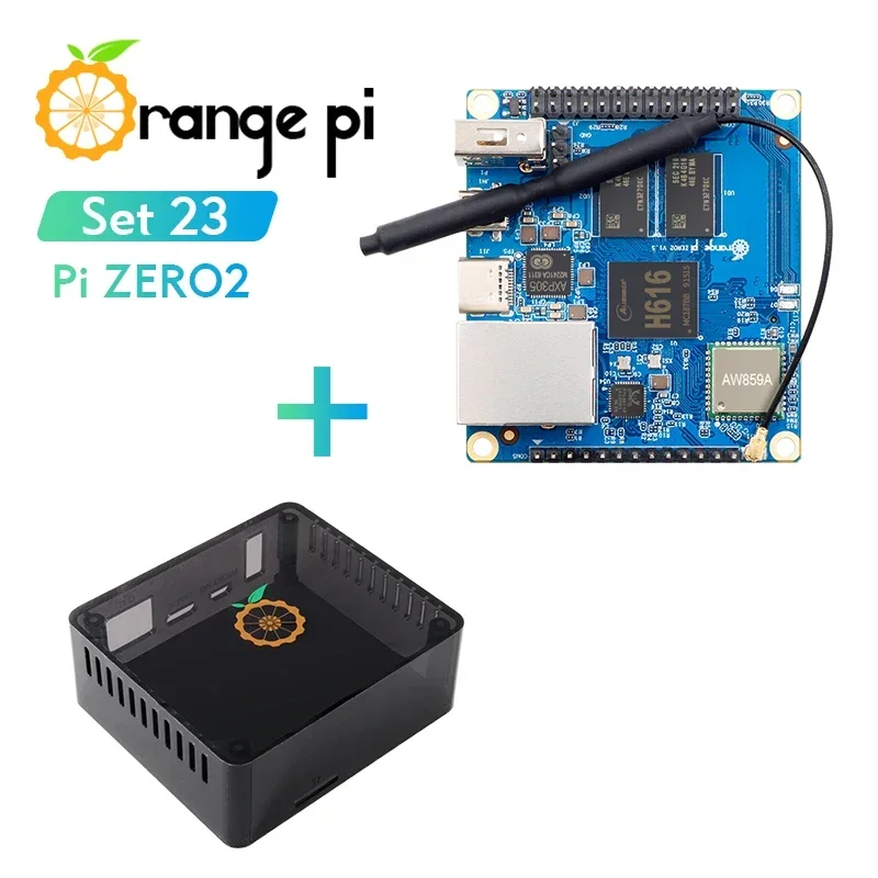 Orange Pi Zero 2 placa SBC con WiFi Bluetooth y funda negra - imagen 3