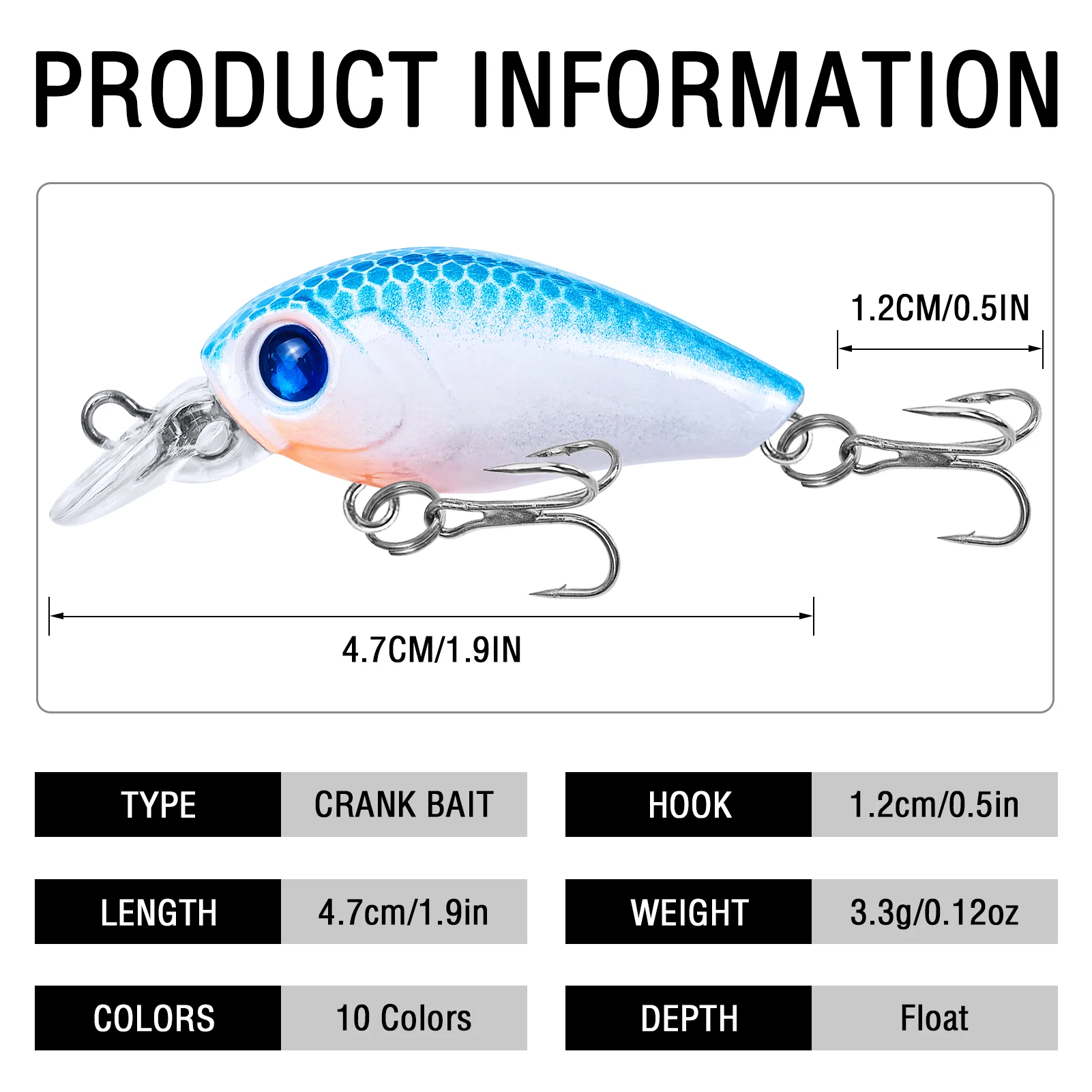 Crankbaits FREE FISHER para lubina y trucha micro swimbait