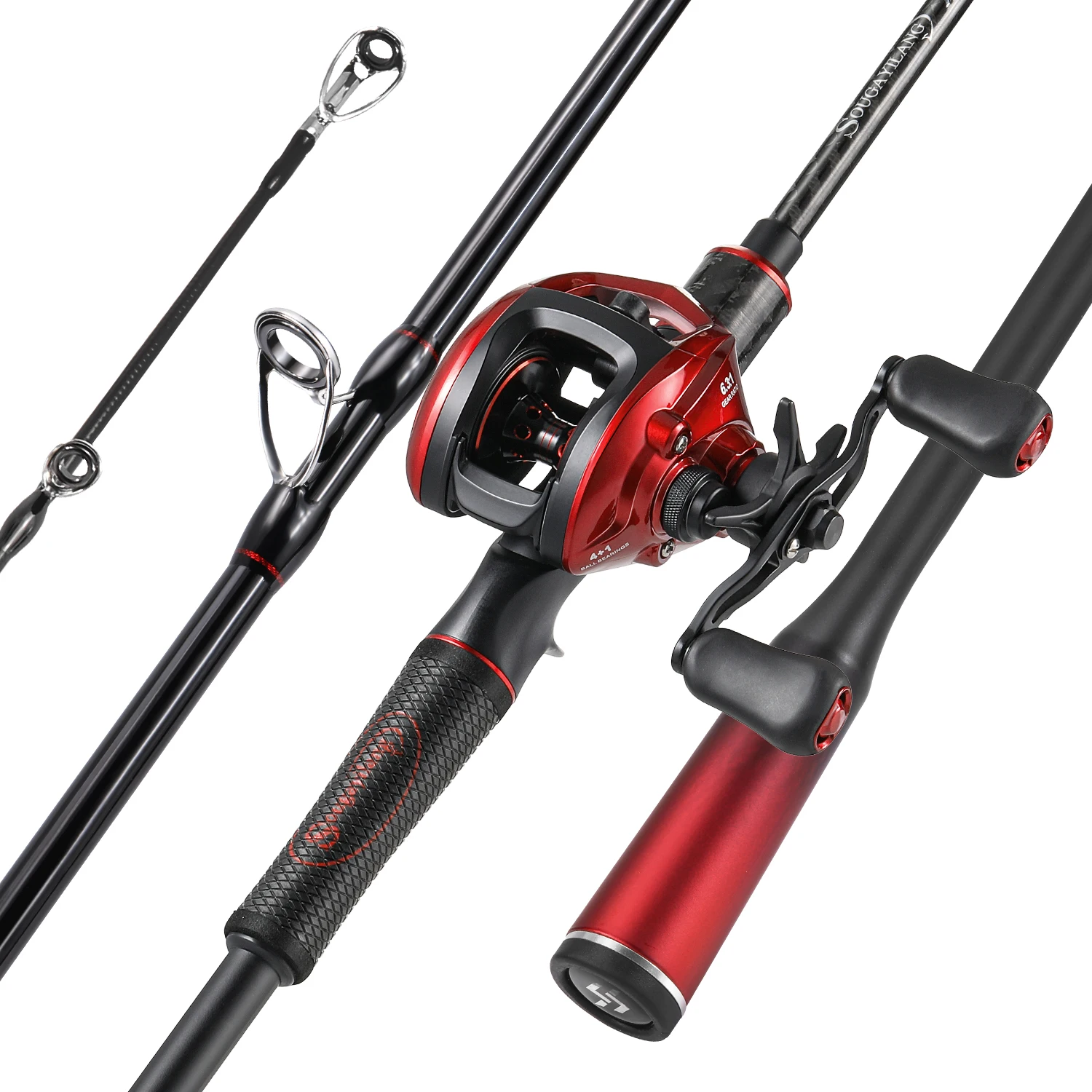 Sougayilang caña carrete ultraligero carbono para pesca de lubina - imagen 5