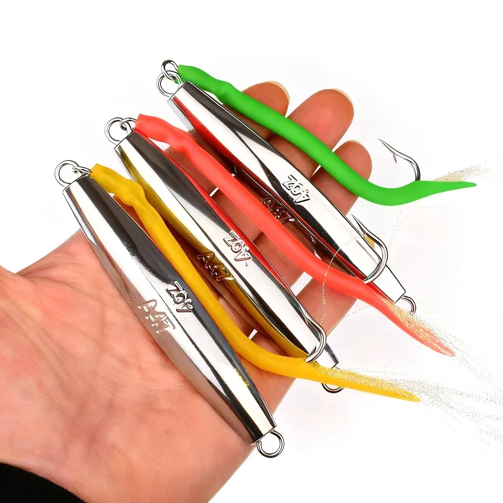 Jigs cuchara agua salada con cola – Stripers