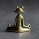 Porta Incienso Cobre Puro Zen Retro Sólido con Rana - imagen 3