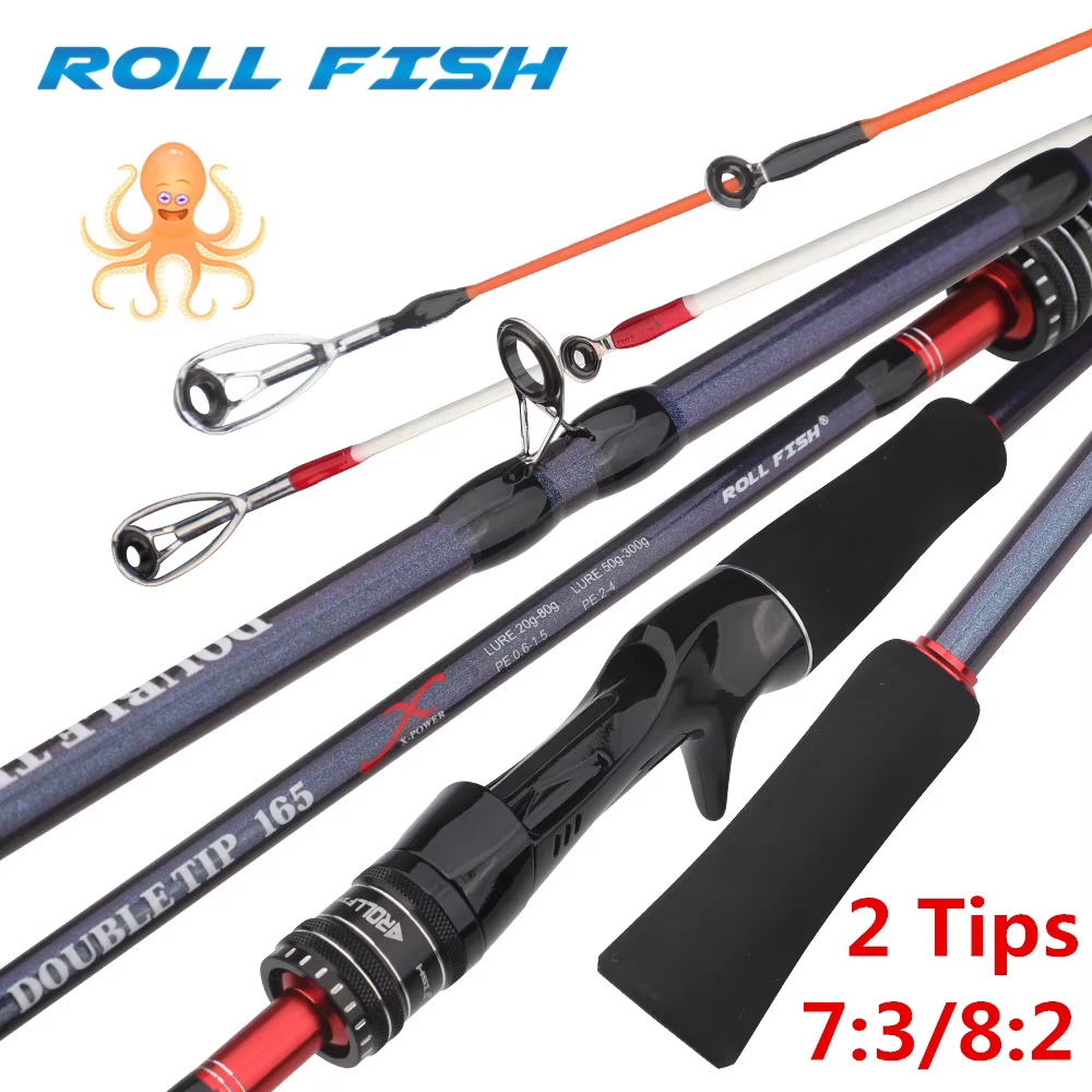 Caña Jigging Rollfish para Sepia y Calamar – Fibra de Carbono - imagen 2