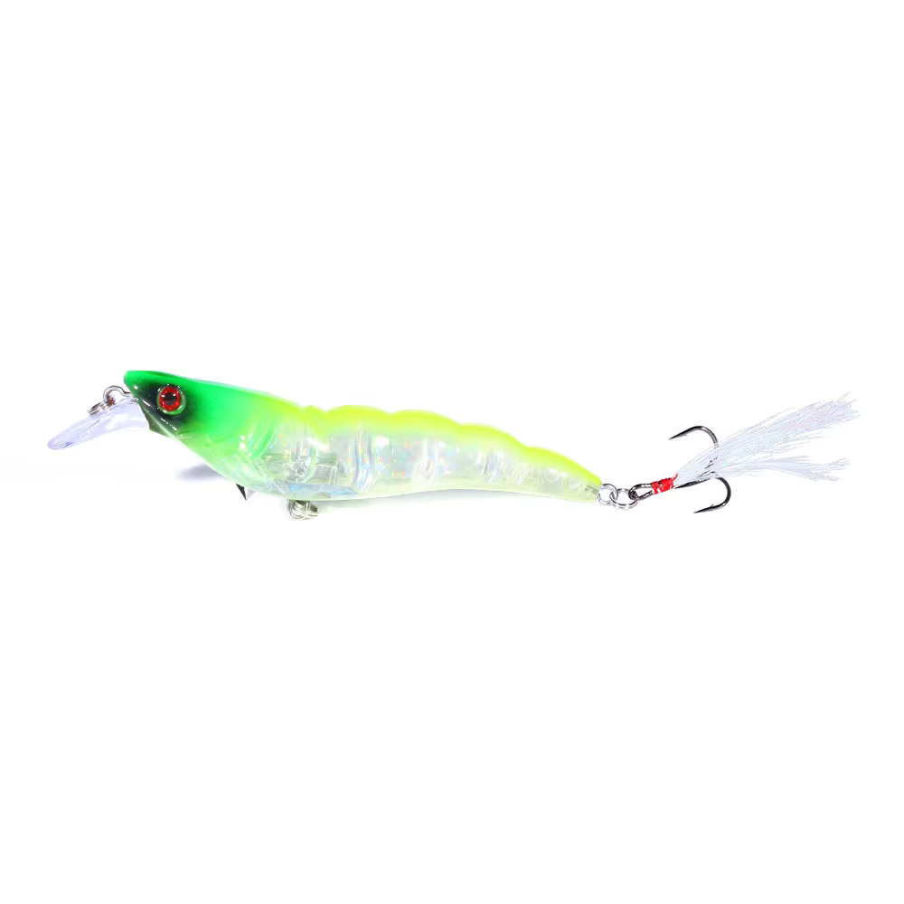 Señuelo Minnow Shrimp Rígido para Trucha Agua Dulce