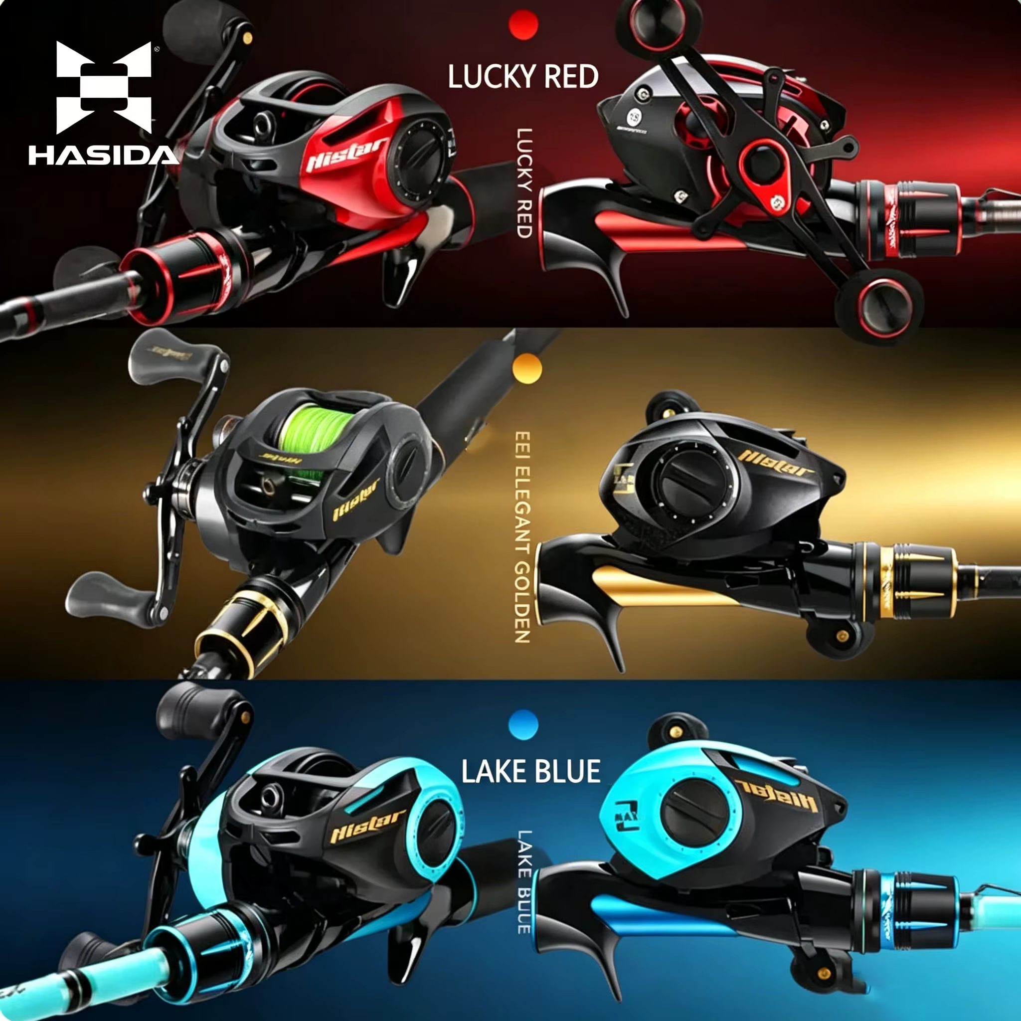 Histar MS-X caña baitcasting acción rápida, carbono y freno doble - imagen 4