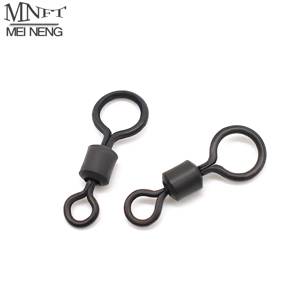 MNFT Terminal ojo grande para carpa Aparejos giratorios negro mate