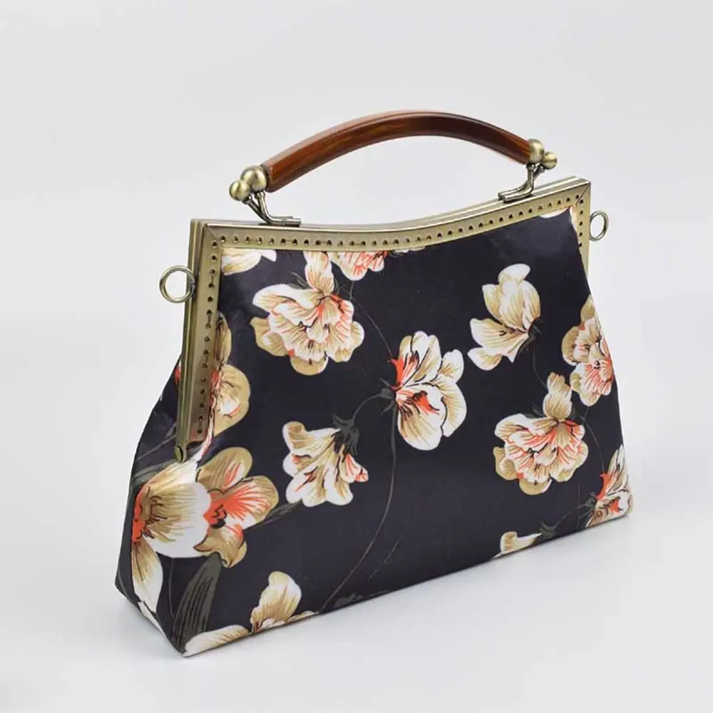 Marco metálico para bolso con cierre de beso vintage y hebilla DIY