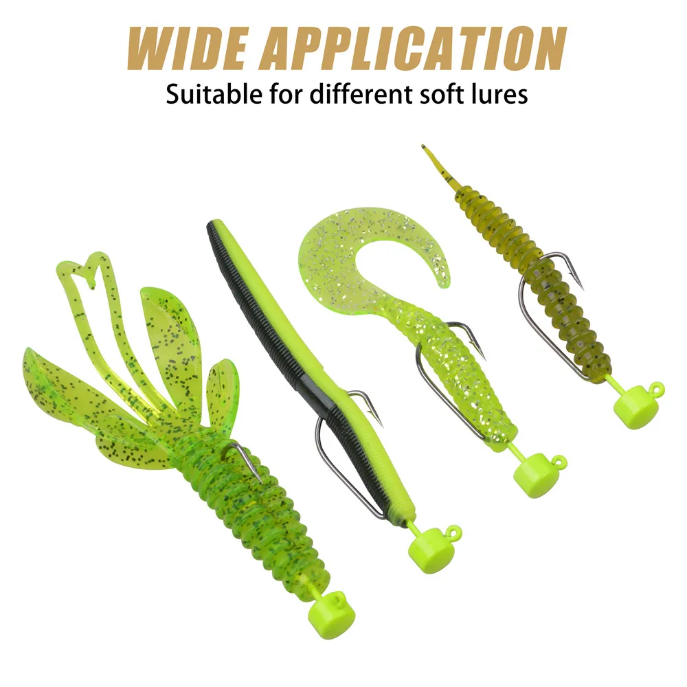 Kit Ned Rig 15 uds – Anzuelos offset weedless 7g/10g lubina - imagen 2