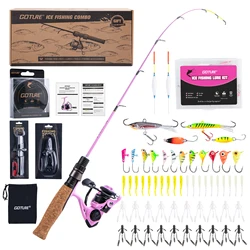 Caña Goture VIGIL M Power 2 secciones – 24 pulgadas fibra vidrio pesca hielo
